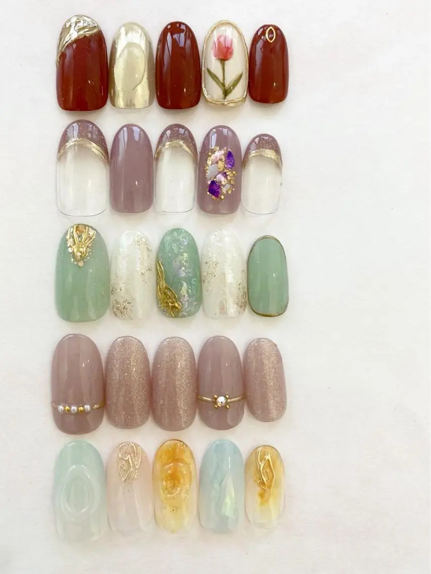 ネイル ハンドネイル nailist kanae🦖のネイルデザイン