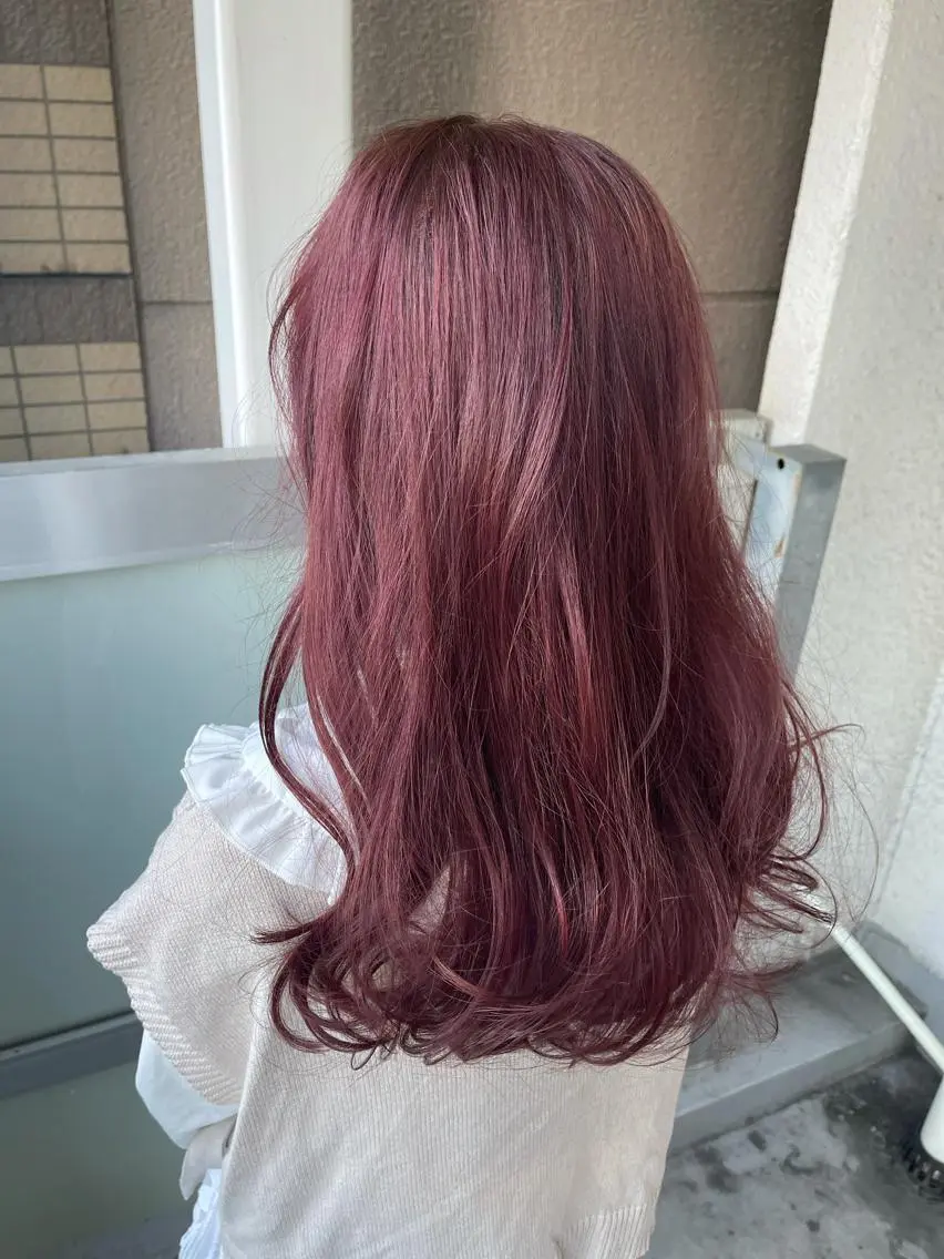 ロング カラー カット ヘアカラー 岩谷/ブリーチ 🪽透明感カラーのヘアスタイル