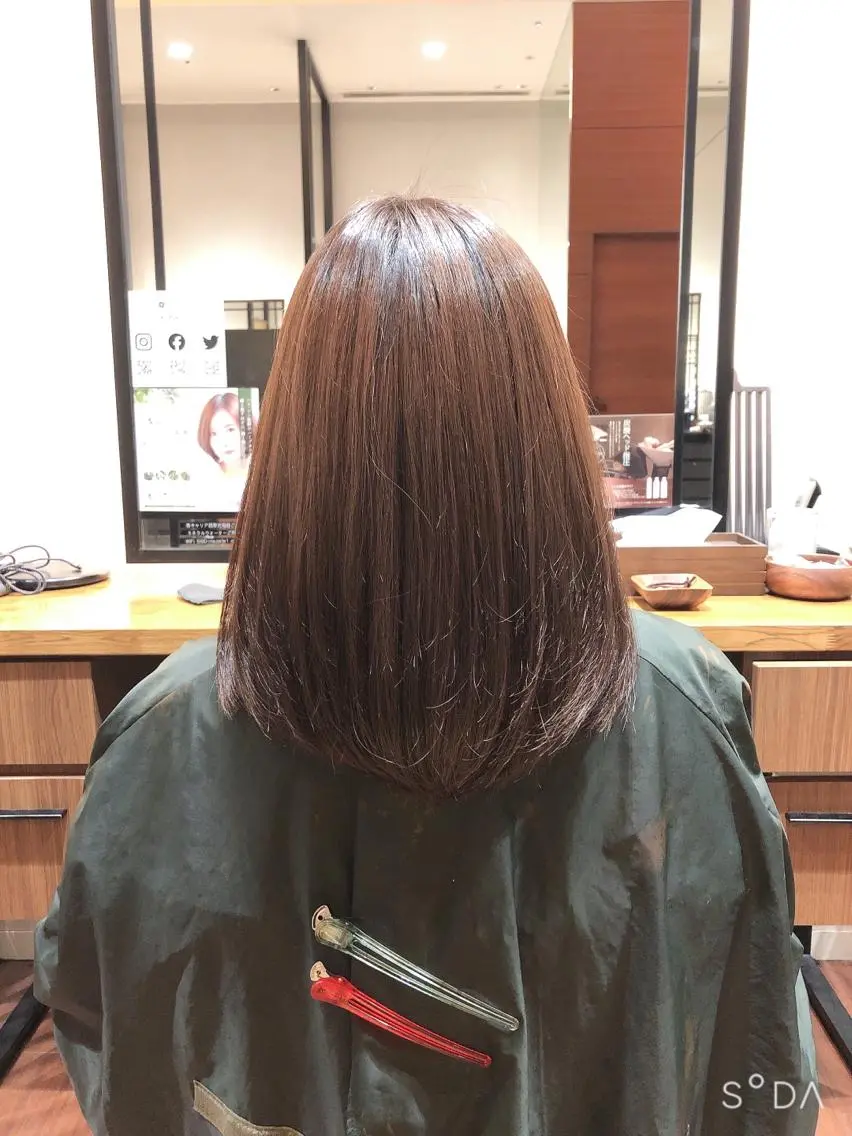 ショート 髙田 千華 髪質改善ストレートのヘアスタイル