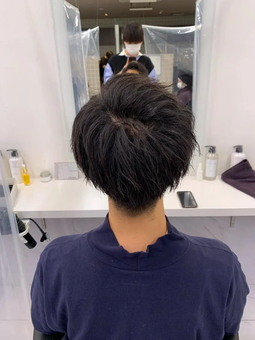 ショート カラー パーマ メンズ メンズパーマ特化 TAIGAのヘアスタイル