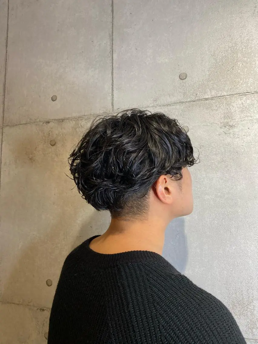 パーマ メンズ カット パーマ ヘッドスパ ヘアセット newi赤羽 HINATAのヘアスタイル