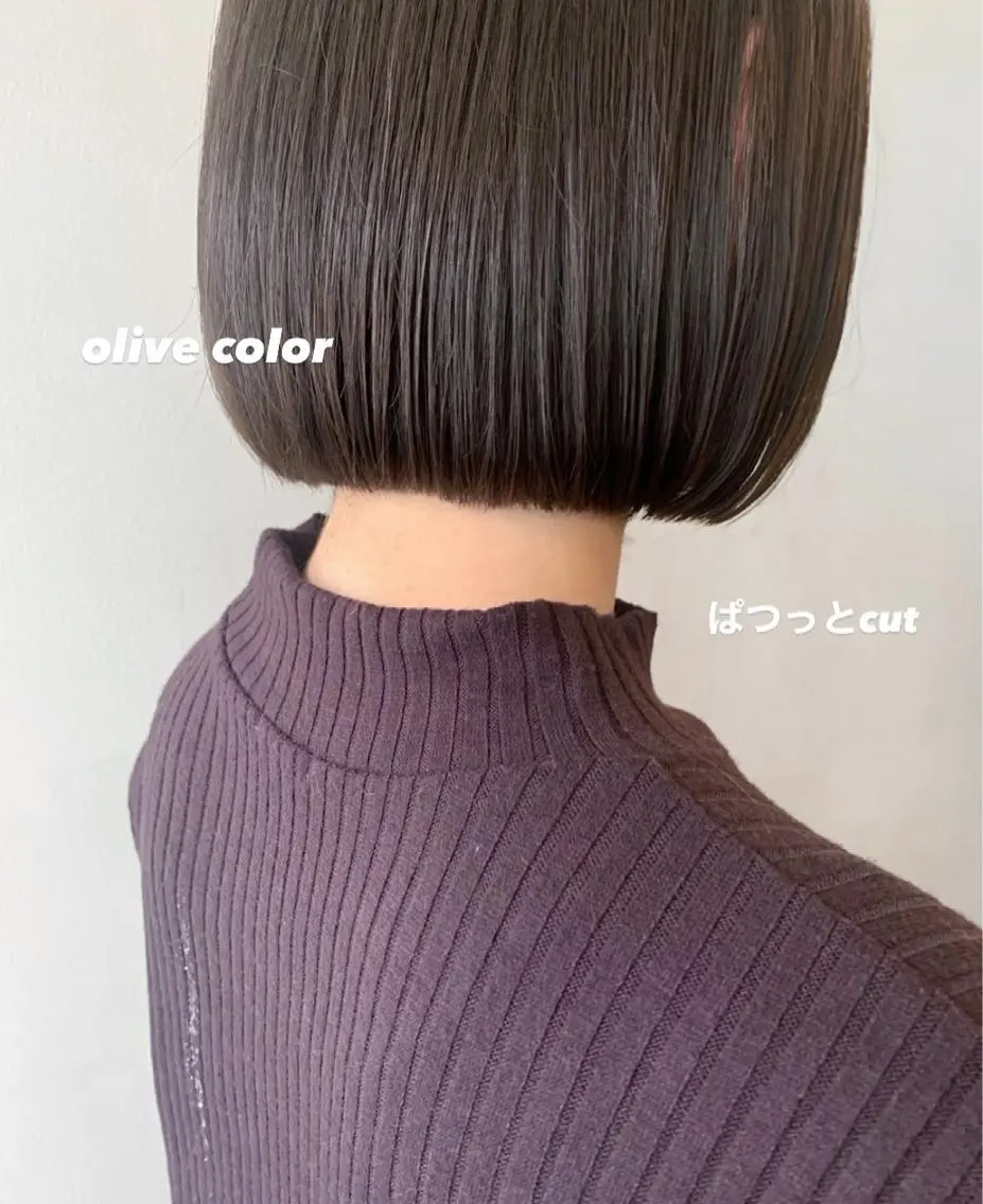 ミディアム カラー オリーブカラー 🌟アレンジが似合う カラー🌟Rumiのヘアスタイル
