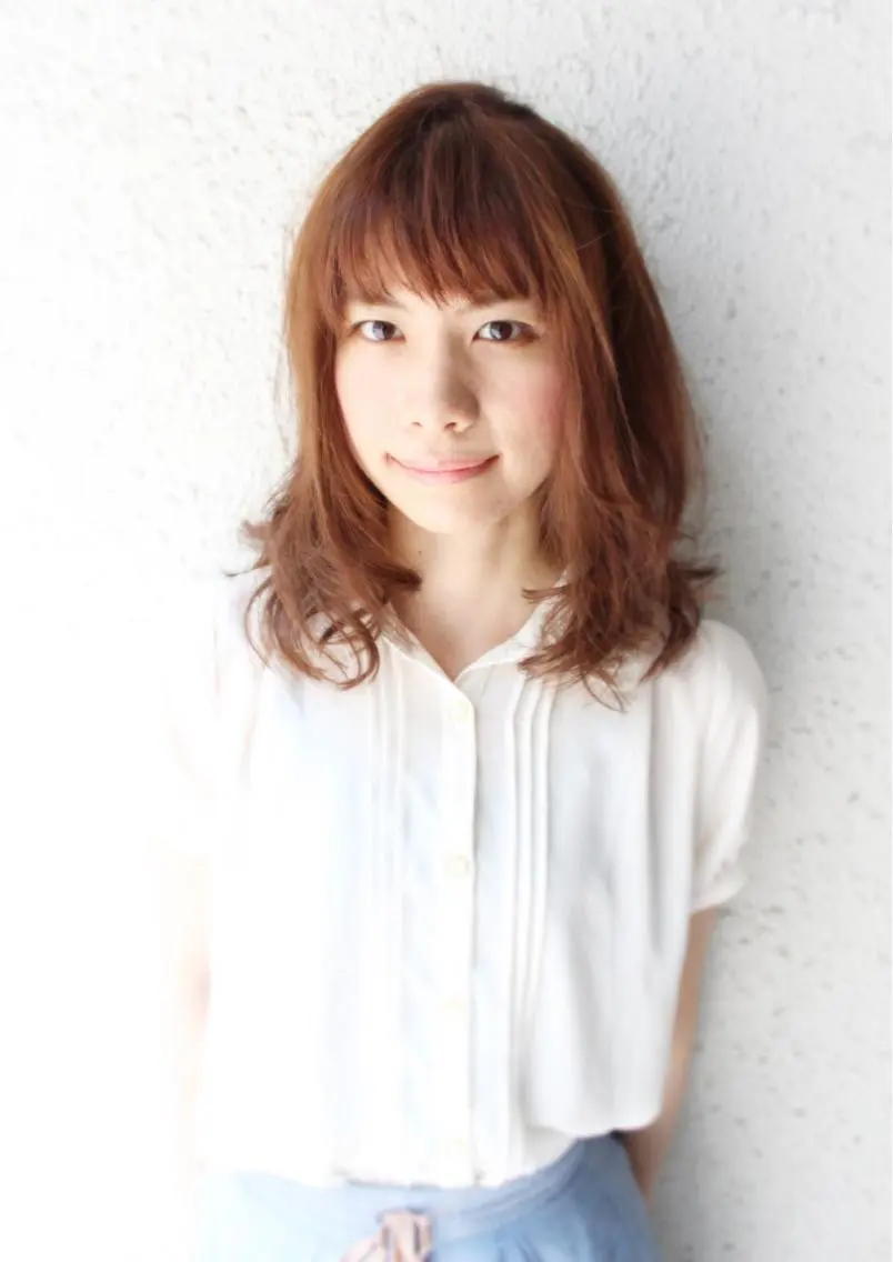 セミロング 桑名 淳のヘアスタイル
