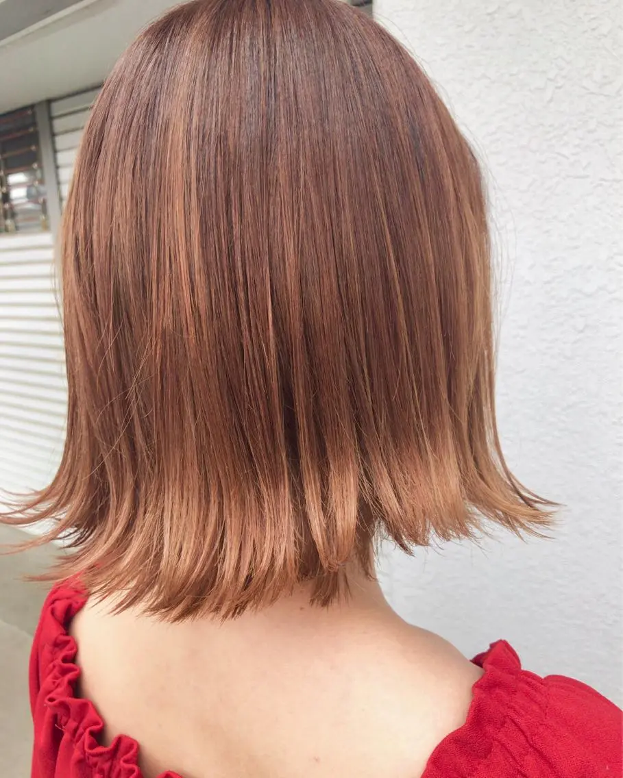 ミディアム カラー デザインカラー レイヤーカット匠 イソザキノリユキのヘアスタイル