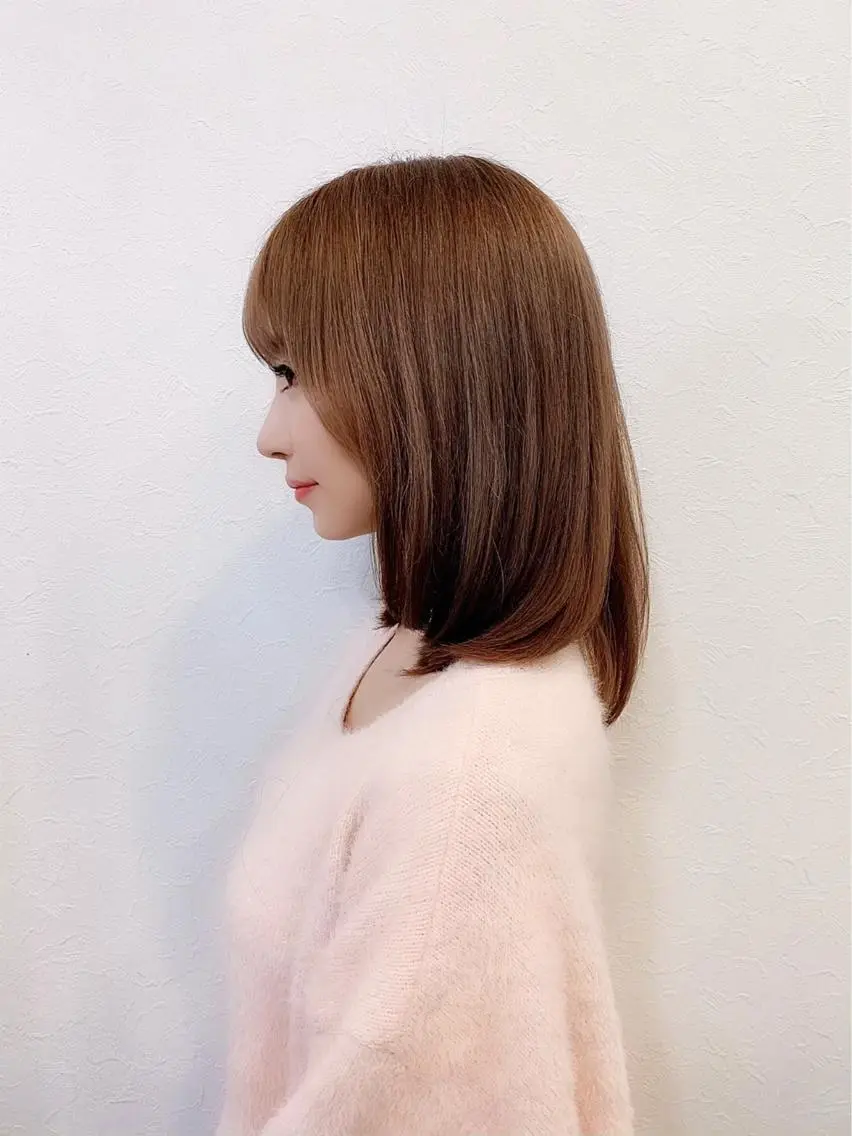 セミロング カラー カット ヘアカラー トリートメント 佐野 智史のヘアスタイル