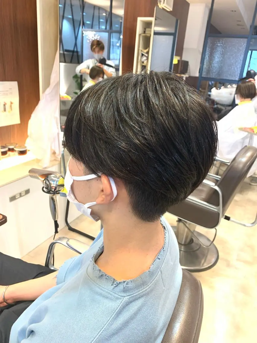 ミディアム カット ヘアセット メンズパーマ/難波/ 心斎橋　室園亮佑のヘアスタイル