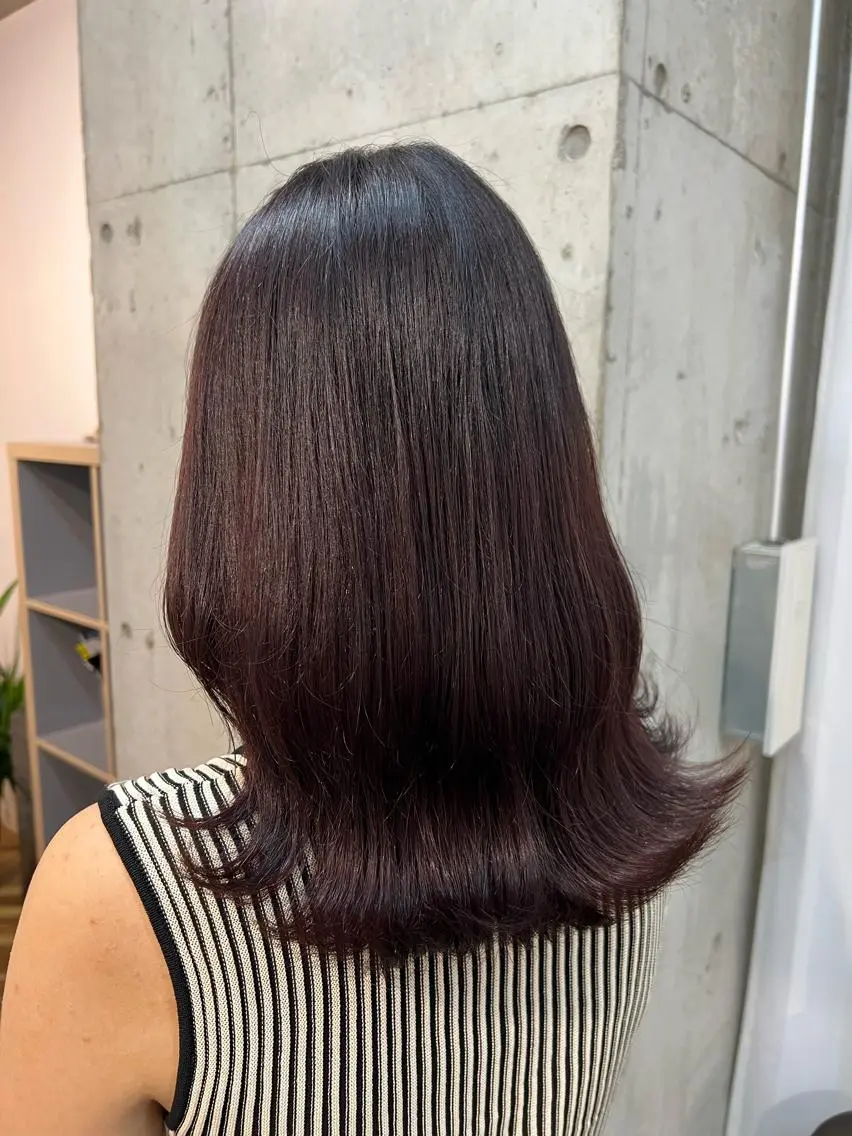 セミロング カラー ブリーチ ラベンダーカラー ブリーチなしカラー ピンクカラー ピンクラベンダー ヘアカラー Ayaka🩰🎀 ガーリー/暖色♡のヘアスタイル