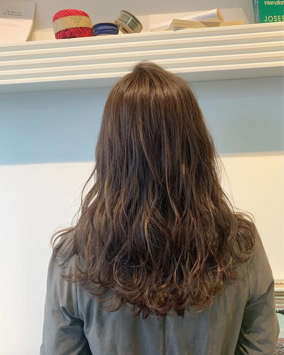 ロング アッシュ カット ヘアカラー トリートメント ヘッドスパ ヘアセット 大宮/山口 竣也のヘアスタイル