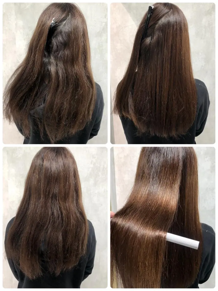 ロング 縮毛矯正 トリートメント あなた史上 最高を提供のヘアスタイル