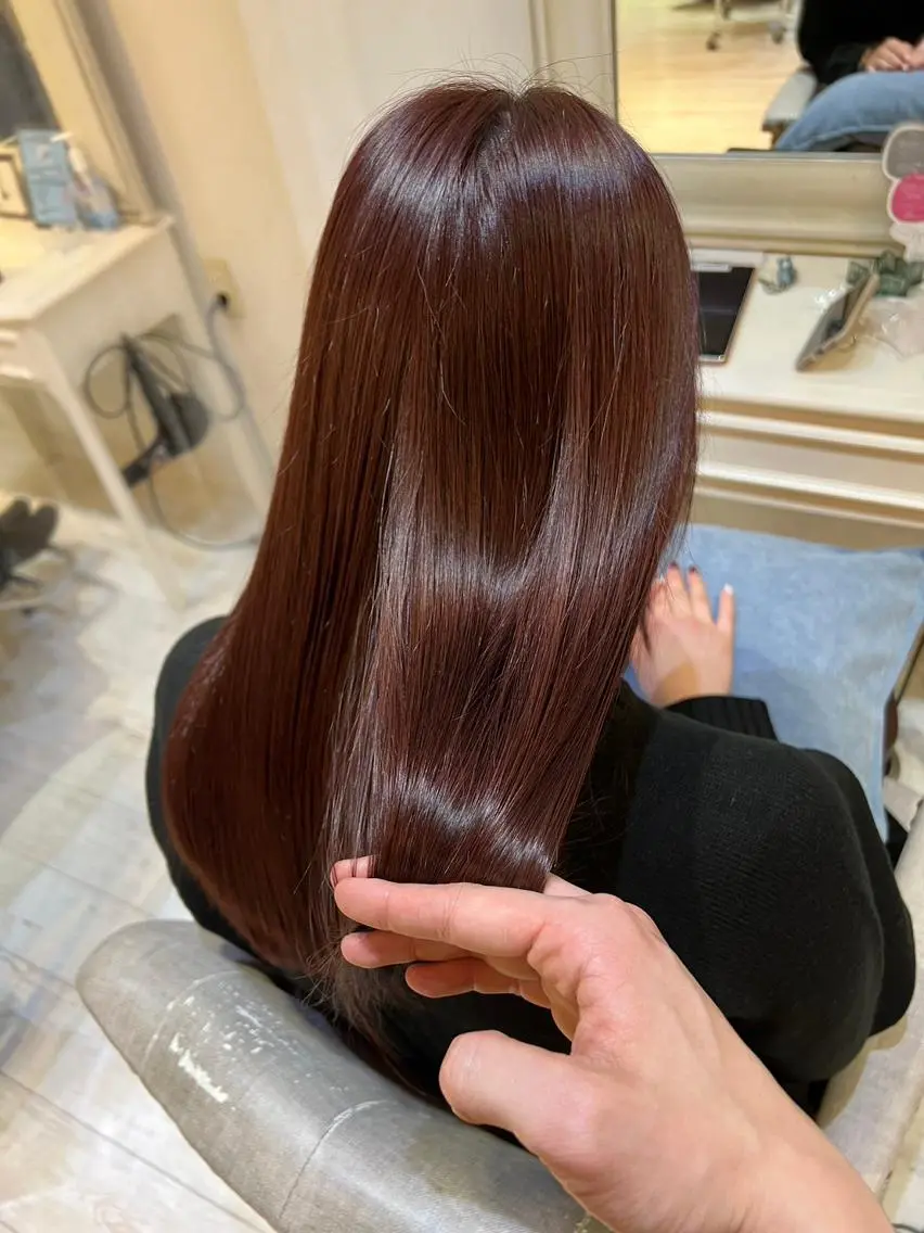 ロング カラー ヘアアレンジ アディクシーカラー アッシュ バレイヤージュ ベージュカラー ブリーチ N° uairo 川崎店【ユアイロ】のヘアスタイル