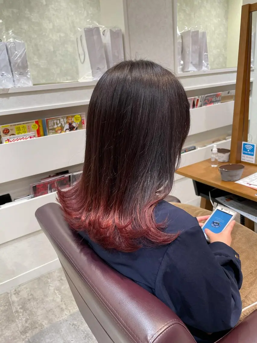 ロング カラー HAREru. モデル募集【戸塚】のヘアスタイル