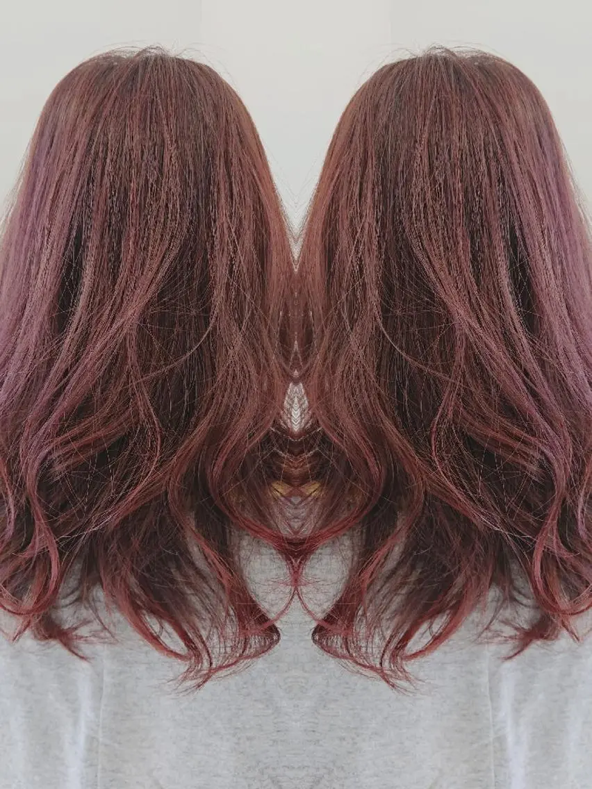 セミロング タッセルボブ× 美髪・髪質改善のヘアスタイル