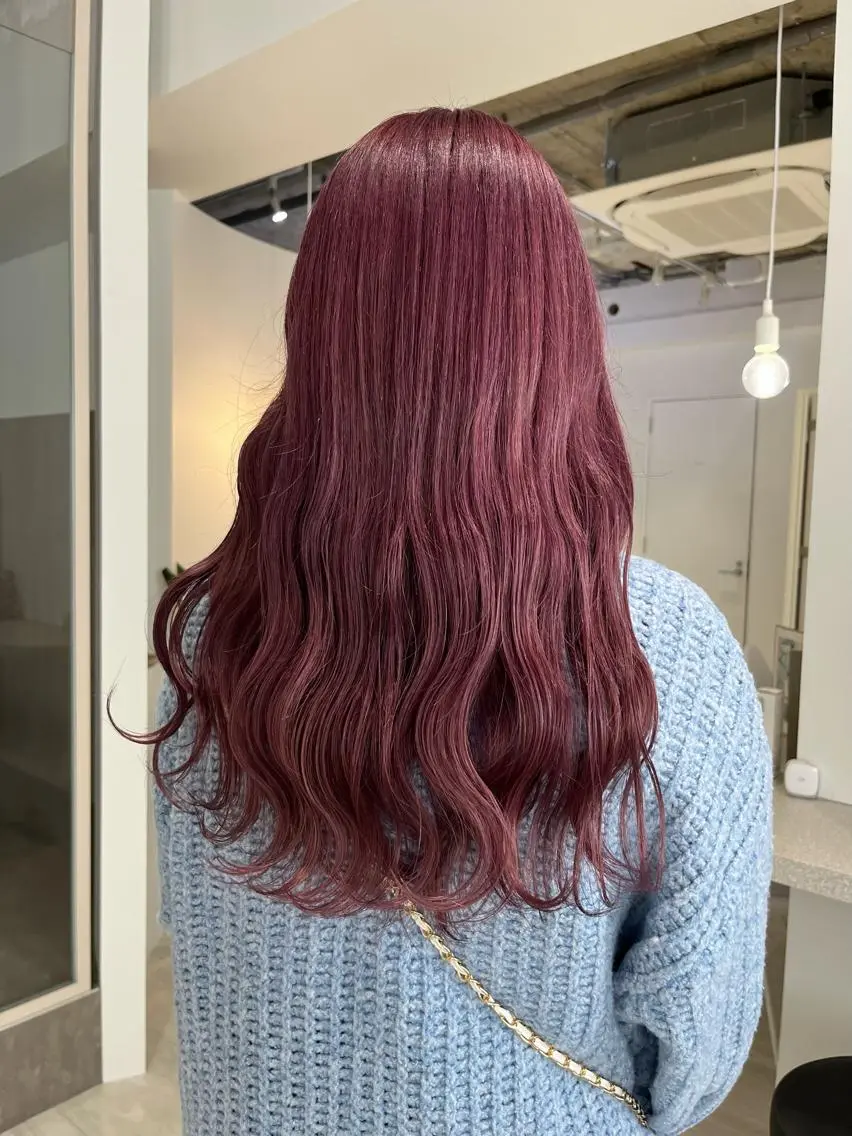 ロング ピンクラベンダー YUZUKI 🌙のヘアスタイル