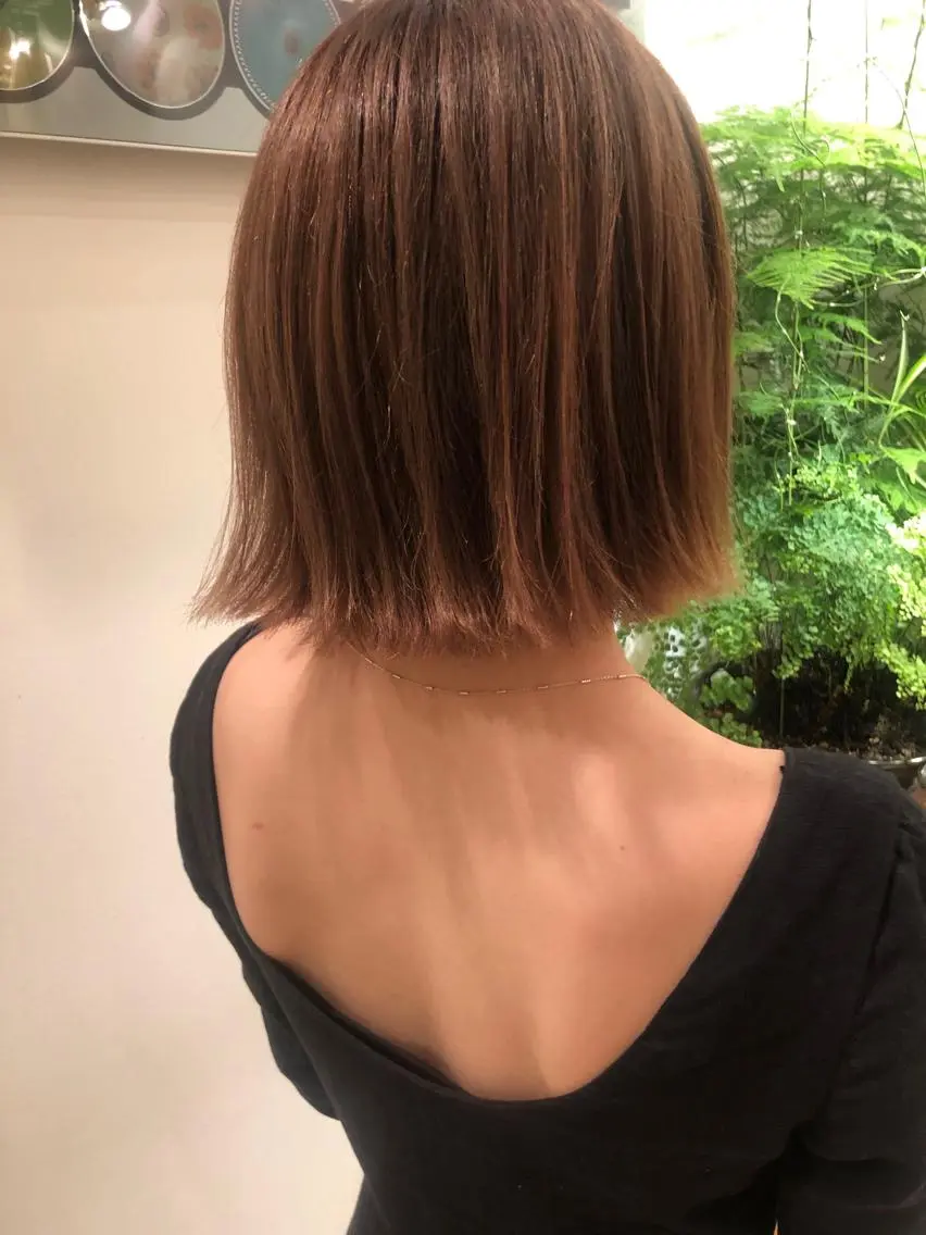 ショート 切りっぱなしボブ ボブ 大村 凪のヘアスタイル