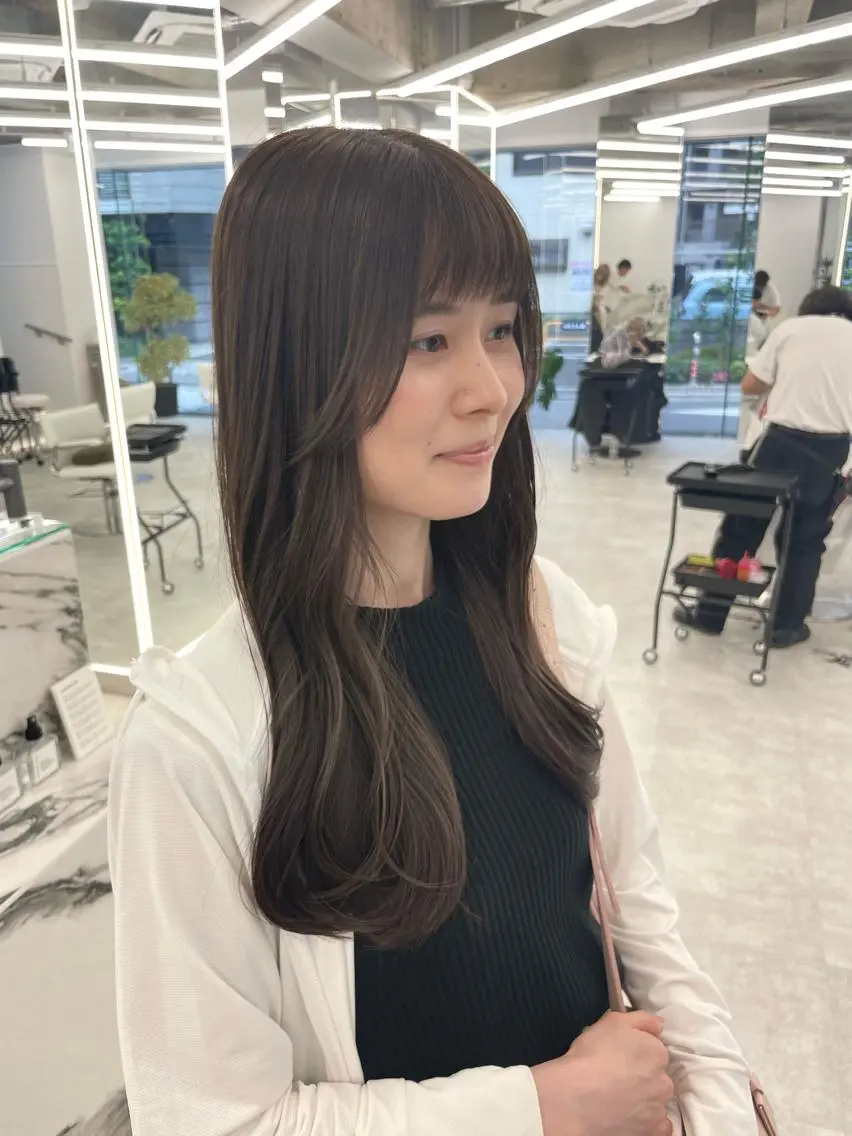 ロング カラー ヘアアレンジ カット ヘアカラー トリートメント 【Sweep】おじま のぞみのヘアスタイル