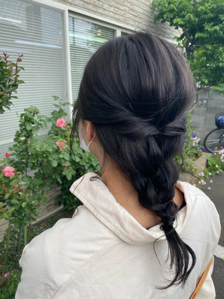 セミロング カット ヘアカラー トリートメント 永沼 真依のヘアスタイル
