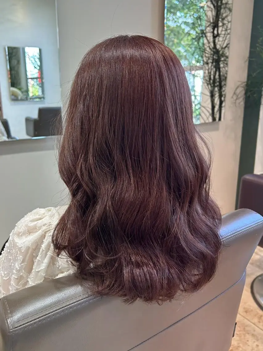カラー ヘアカラー ツヤ・透明感カラー 🫧緑区/万葉のヘアスタイル