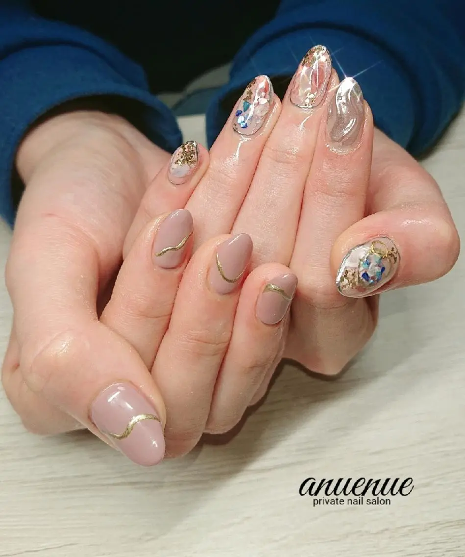 ネイル ハンドネイル ハンドケア anuenu eのネイルデザイン