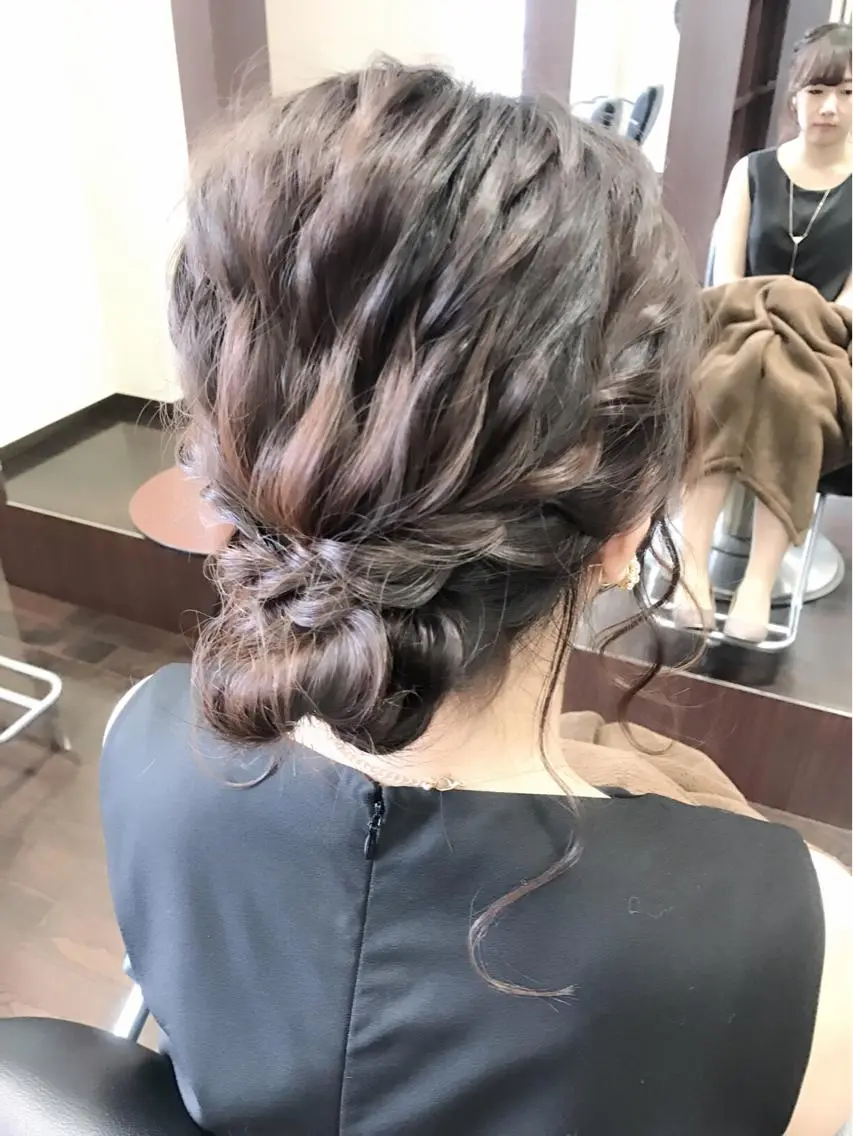 セミロング ロング ヘアアレンジ 結婚式・ブライダル 沢田 瞳のヘアスタイル