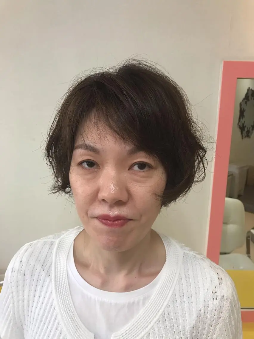 ショート パーマ ショートヘア エアウェーブ 横田 尚登のヘアスタイル