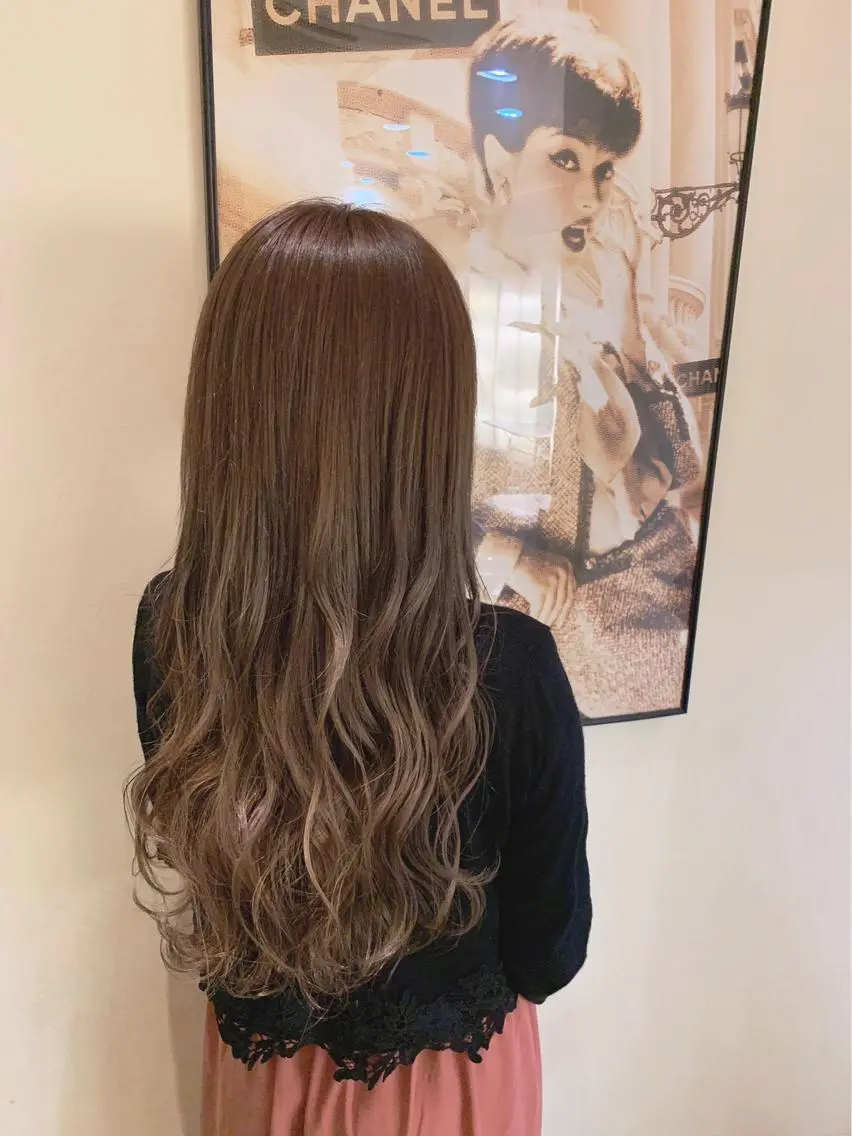 セミロング カラー ベージュカラー 中塚 義人のヘアスタイル