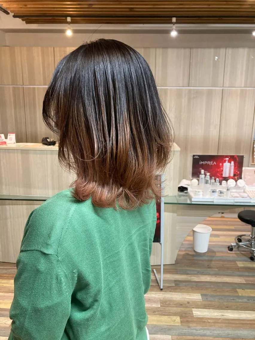 ミディアム カラー カット ヘアセット ✂️似合わせの魔術師 石田一樹✂️のヘアスタイル