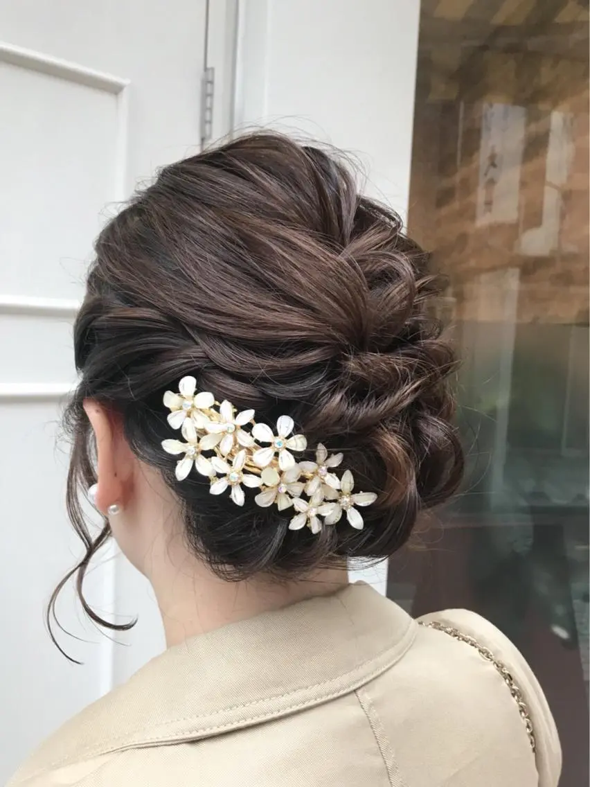 セミロング ヘアアレンジ 🫟Blanco🫟 Color&Careのヘアスタイル