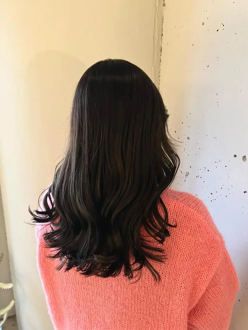 セミロング カラー バレイヤージュ レイヤーカット ヘアカラー トリートメント ヘッドスパ カラースペシャリスト しょう🧑🏼‍🎨のヘアスタイル
