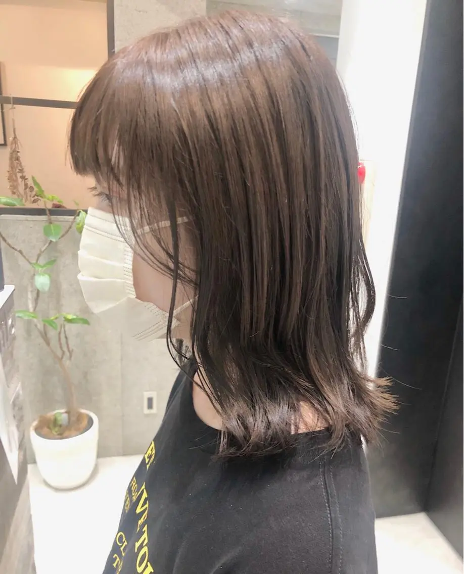 ミディアム カラー ブラウンカラー くすみブラウン カット ヘアカラー 🌿ニュアンス/髪質 改善🌿Fukudaのヘアスタイル