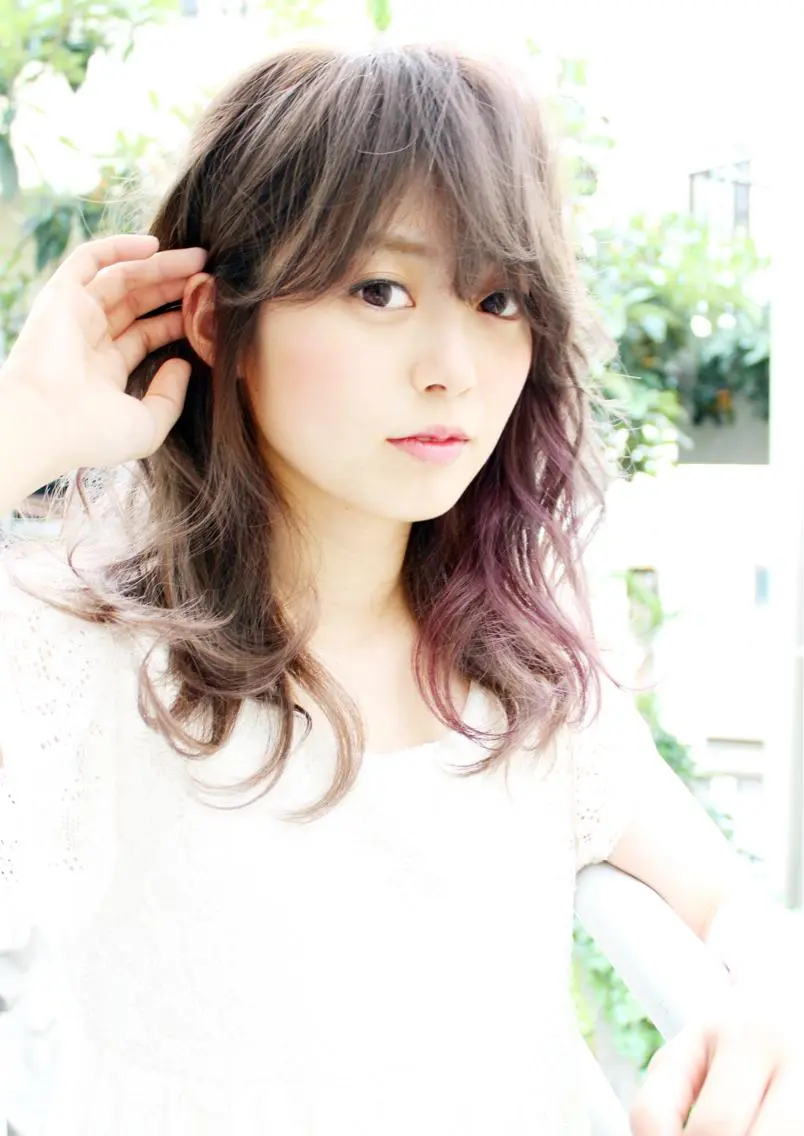 セミロング 桑名 淳のヘアスタイル