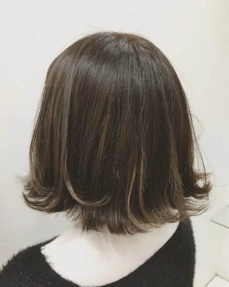 ショート カラー ハイライトカラー ハイライト 美容室 HAKUAのヘアスタイル