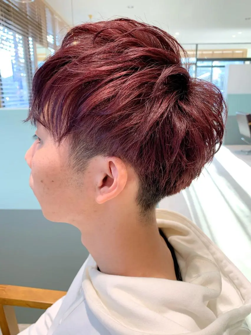ショート カラー メンズ カット ヘアカラー メンズスタイル 櫻井康太のヘアスタイル