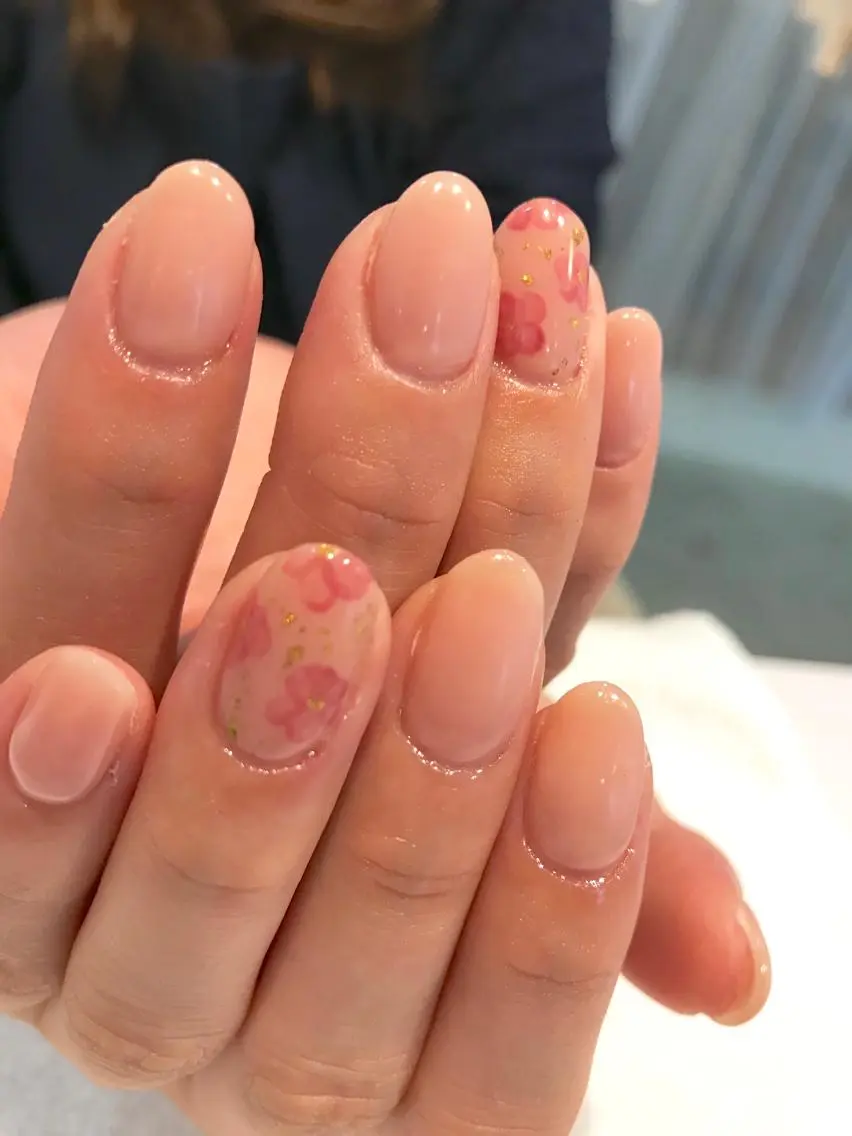 ネイル フラワーネイル シンプルネイル NARUMI HYODOのネイルデザイン