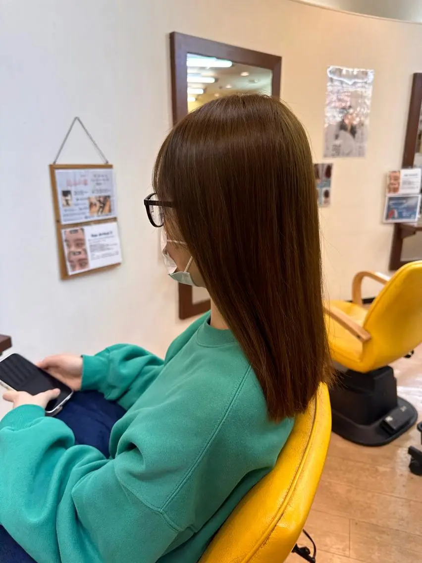 セミロング カラー 菊地 智 【LAZO】千歳船橋のヘアスタイル