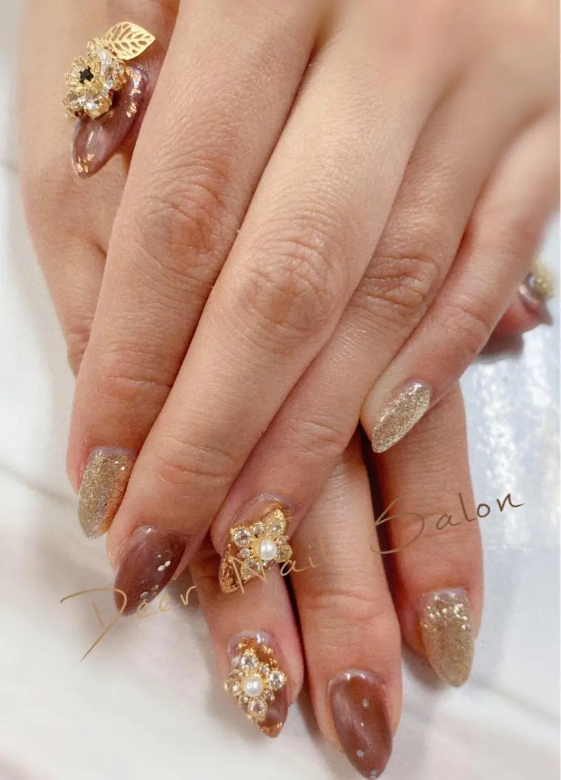ネイル ハンドネイル Peachy 🍑のネイルデザイン