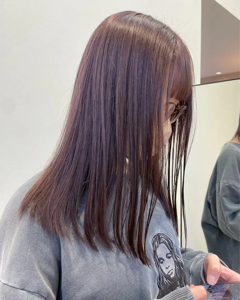 セミロング カラー mir MIYUのヘアスタイル