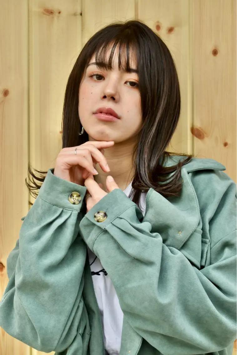 ミディアム アッシュ 外ハネヘア 【ブゾン高田馬場】 ☀️小岩太陽☀️のヘアスタイル