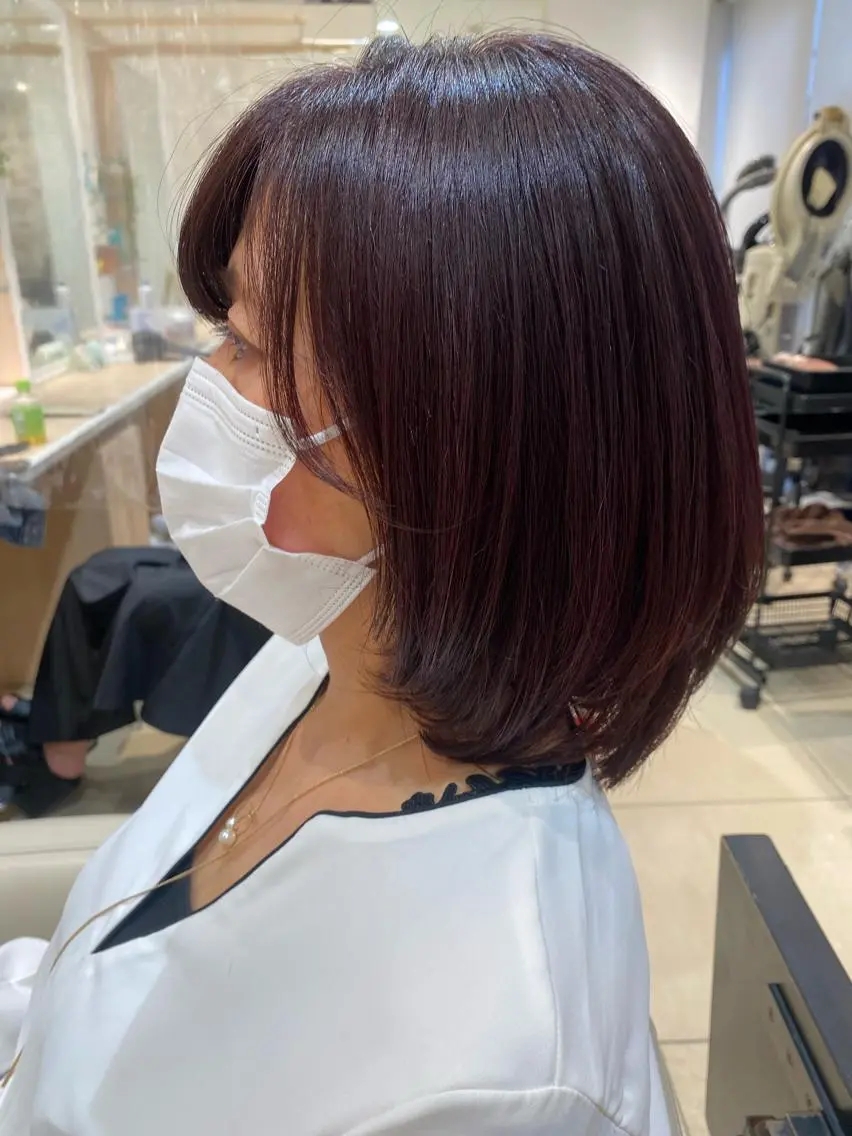 ミディアム カラー 🩵波巻き／ツイスパ HARU💎のヘアスタイル