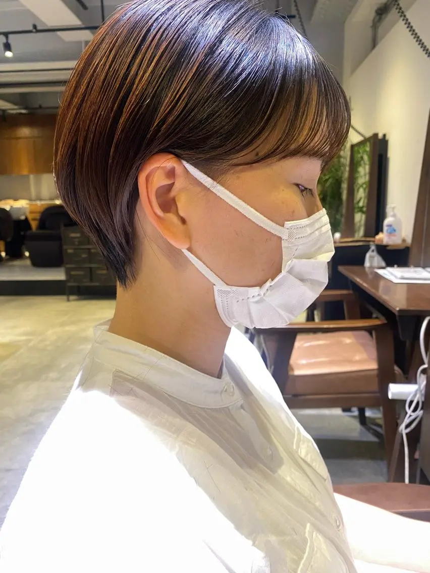 ショート ショートヘア 永井 素のヘアスタイル