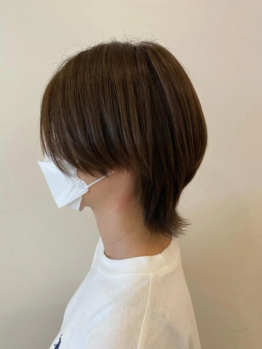 ショート ショートヘア ウルフカット 🫧顔周りカット 🫧樫村優香のヘアスタイル