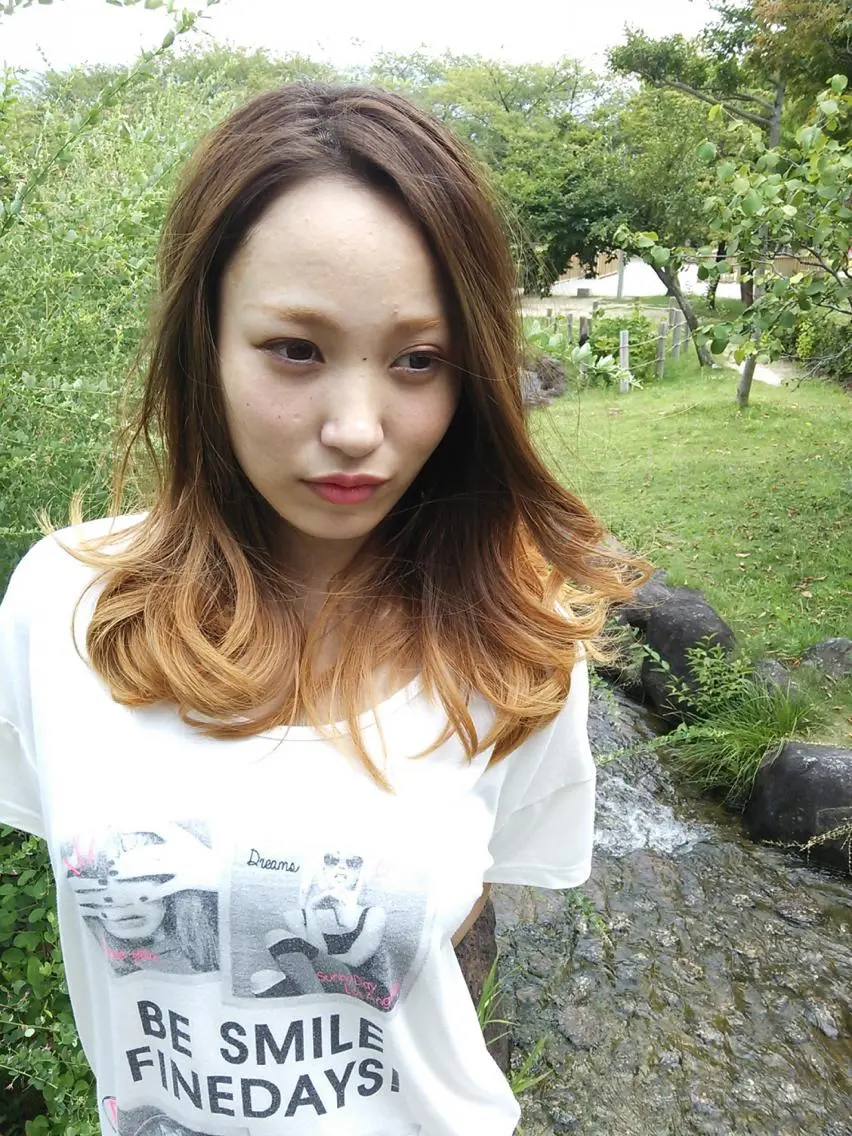 セミロング カラー マツエク・マツパ 黒木 健悟のヘアスタイル
