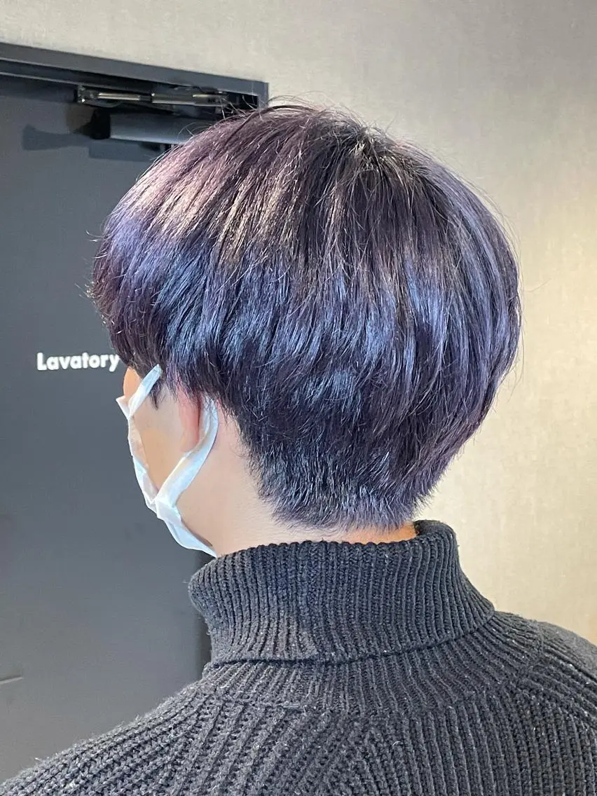 ショート カラー メンズ さと ちはるのヘアスタイル