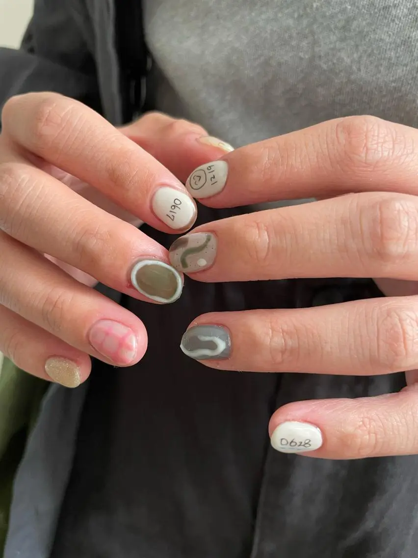 ネイル 【淡色color/ nail】maikoのネイルデザイン