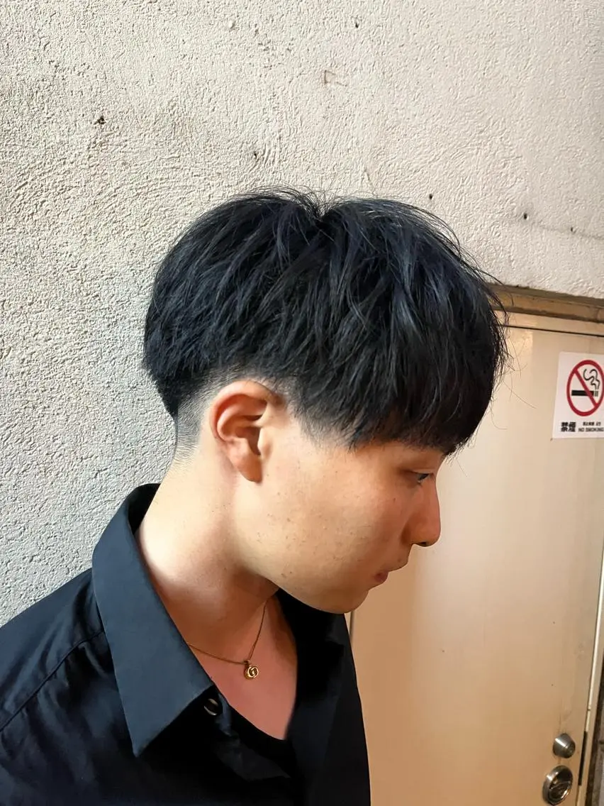 ショート パーマ メンズ カット トリートメント ヘアセット 🏆メンズヘア特化 🥇代表りんぺーのヘアスタイル
