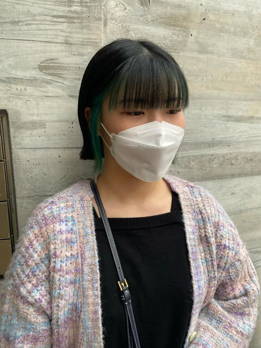 ミディアム Okamura Chisatoのヘアスタイル