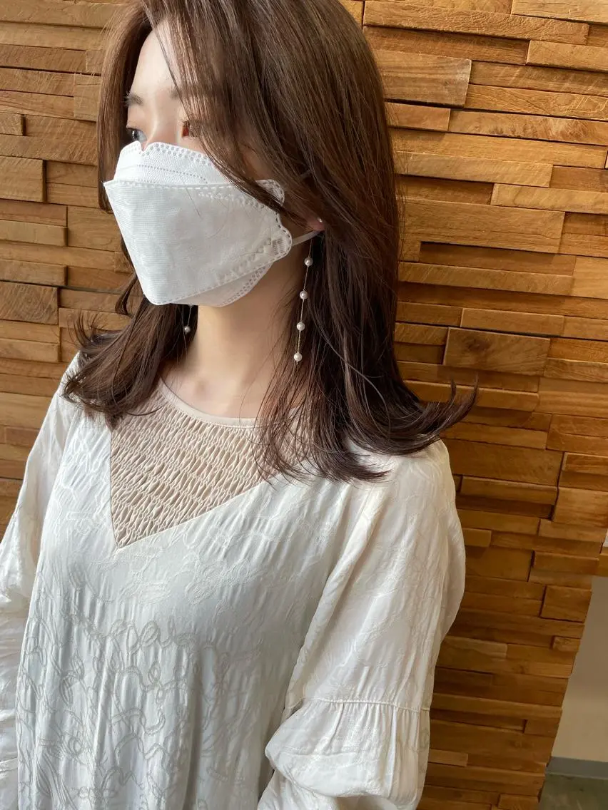 ミディアム カラー カット ヘアカラー 福田 ジュンキのヘアスタイル
