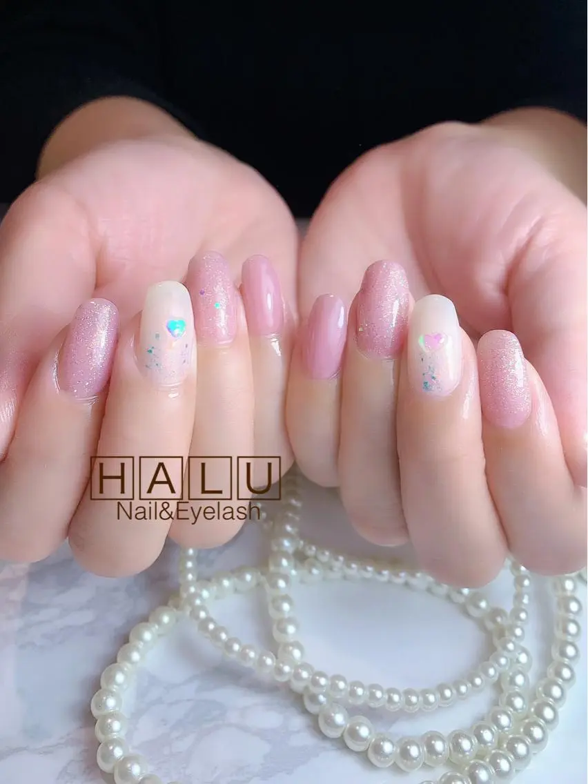 ネイル ハート バレンタイン HALU ハルのネイルデザイン