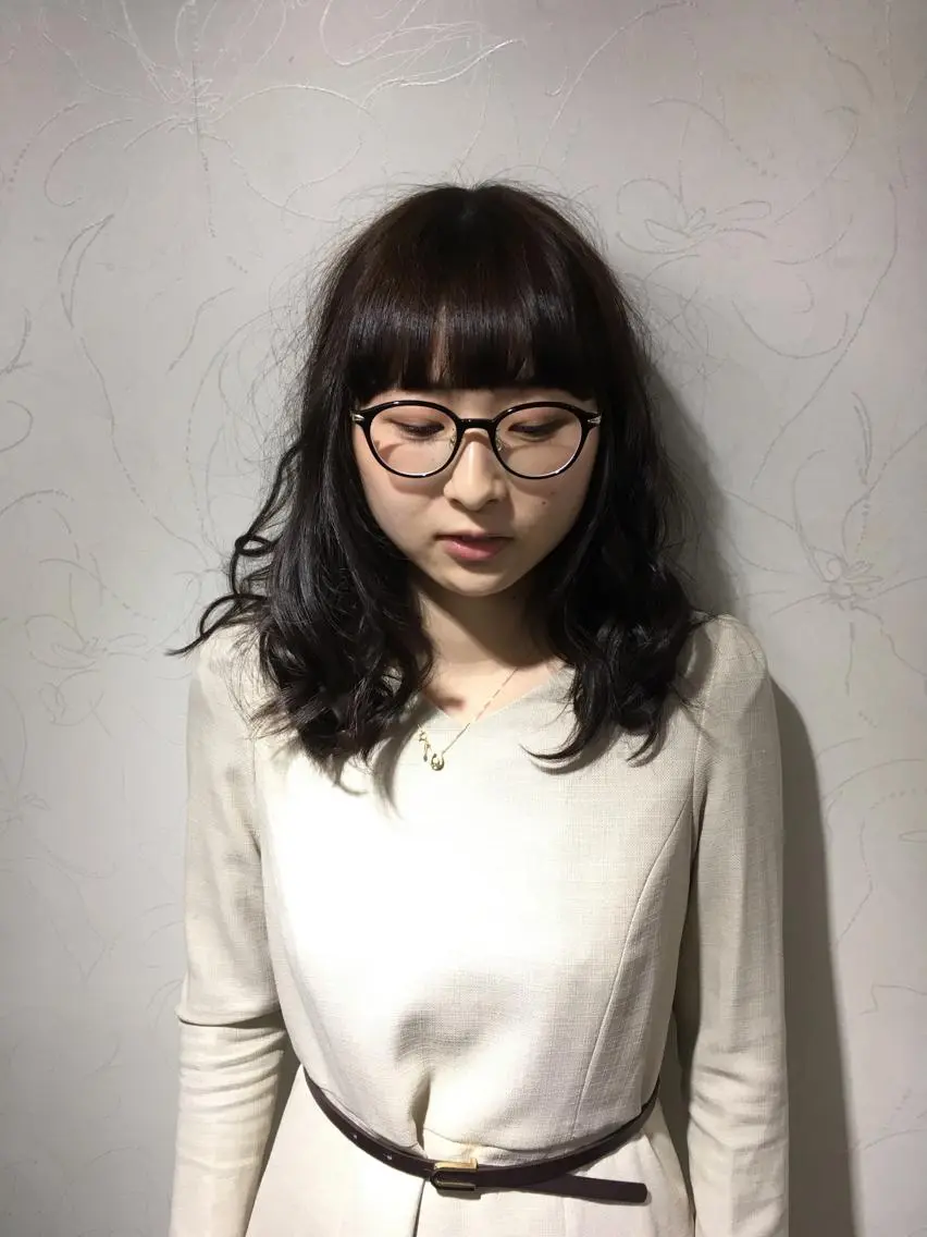 セミロング ヘアアレンジ トリートメント 髪質改善☺︎縮毛矯正 ふじい まりんのヘアスタイル