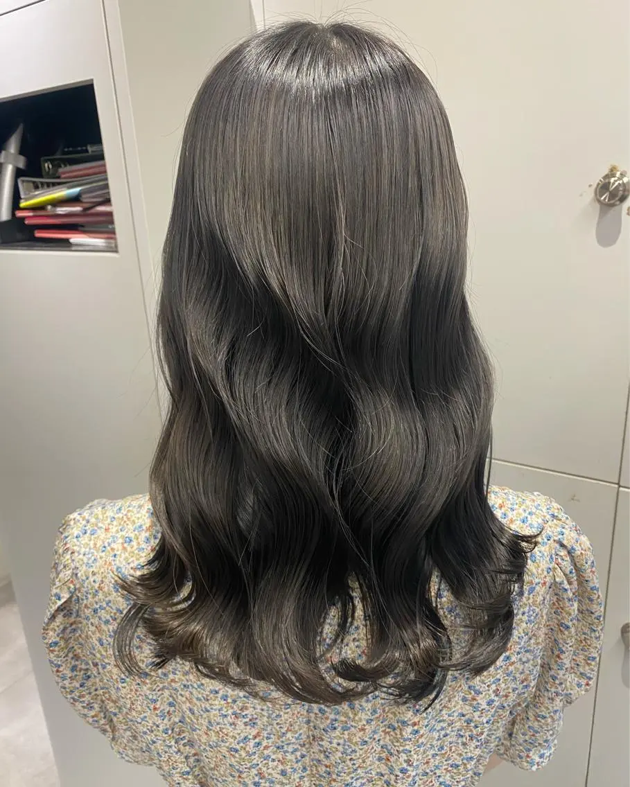 ロング カラー ヘアアレンジ 透明感カラー 𝒀𝒖𝒊𝒏𝒂 梅田/透明感カラーのヘアスタイル
