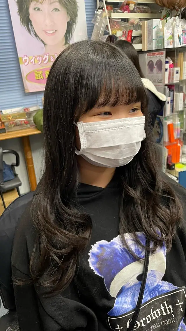 セミロング パーマ 縮毛矯正 美容室 るーじゅ/しいの木台のマツエク・マツパデザイン